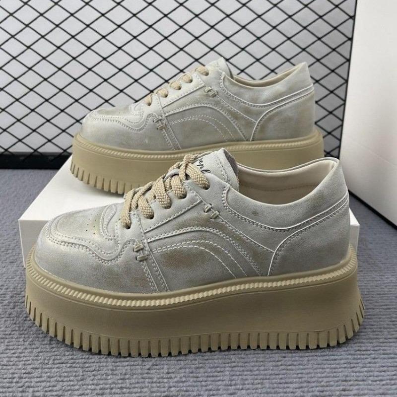 Literary Spring Little White Shoes, Muffin Soles, Student Board Shoes, New Trendy Small Sports Shoes