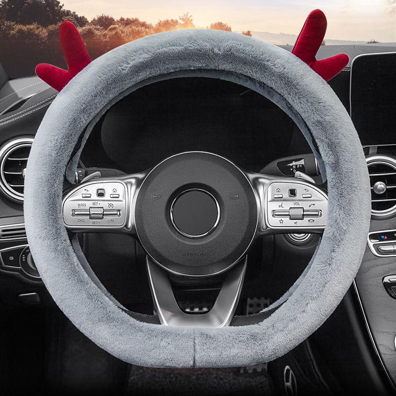 Cute Plush Steering Wheel Cover for All Seasons - Fits Mercedes Benz