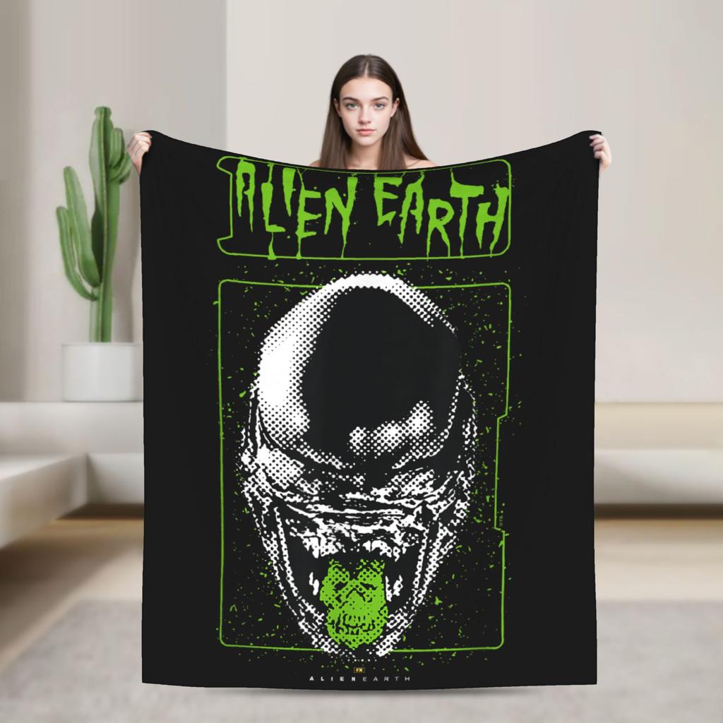 Aliens Earth Xenomorph XX121 Multi Pose Blanket Cover Flannel Soft Throw Blanket for Bedspread Quilt Multifunction