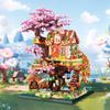 Non-Toxic 2In1 Tree House Building Block City Street View Miniature Assembled Home Decor Brick Children'S Toys For Kids Christmas Gifts