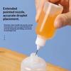 1 Set Klarplastik-Squeeze-Flaschen mit Nadelspitze und sicheren Deckeln für Klebstoff, Bastelmaterialien, Gewürze und Flüssigkeitsaufbewahrung