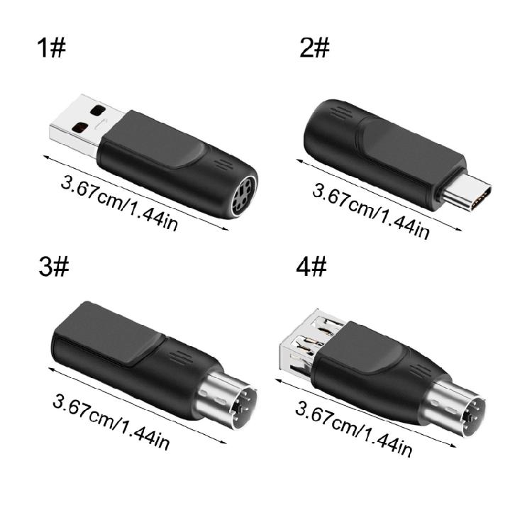 Type C USB to for 2 Interfaces Adapter Convenient Installation Features Enhances Productivity on Computer Host Systems