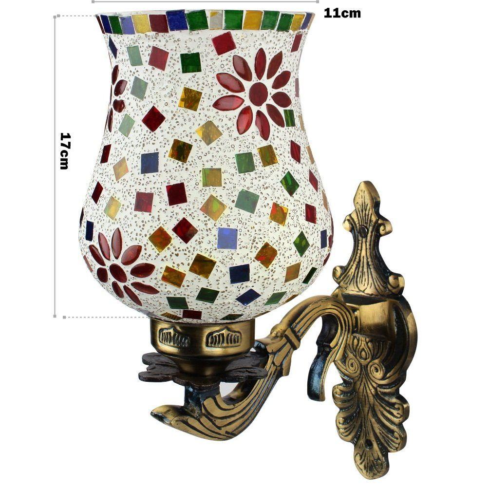 Multicolored Glass Mosaic LED Wall Lamp - 50W, Modern Home Decor Lighting (Pack of 1)