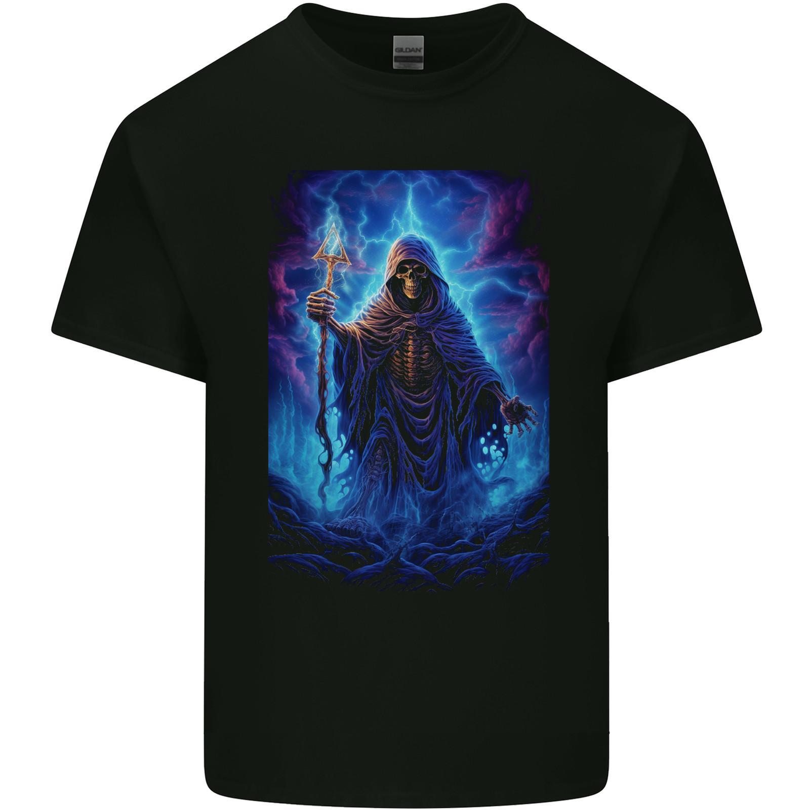 Grim Reaper Domain Mens Cotton T-Shirt Tee Top L