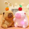 Cartoon 12cm Capybara Lichtmusik Plüschtiere Puppe Kleiner Anhänger Kuschelig Süßes Capybara Plüschtier Puppe Für Jungen Mädchen Geburtstagsgeschenke