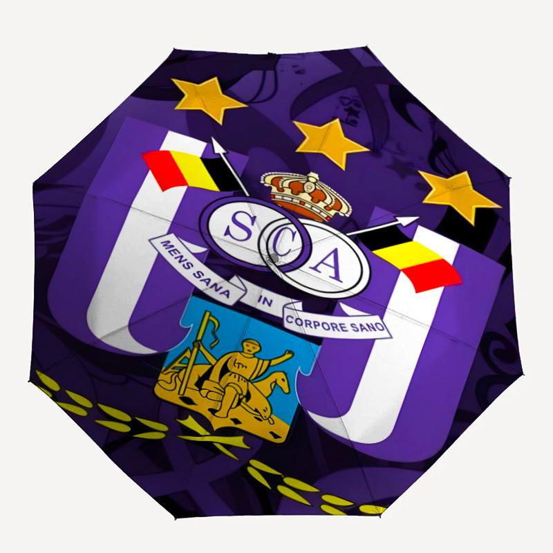 1pc Anderlecht Umbrella, Sun Protection, And UV Shielding. It Has Eight Sturdy Ribs for Outdoor Use And Perfect As a Holiday Gift