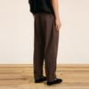 Men's Cotton Linen Straight-Leg Cropped Trousers