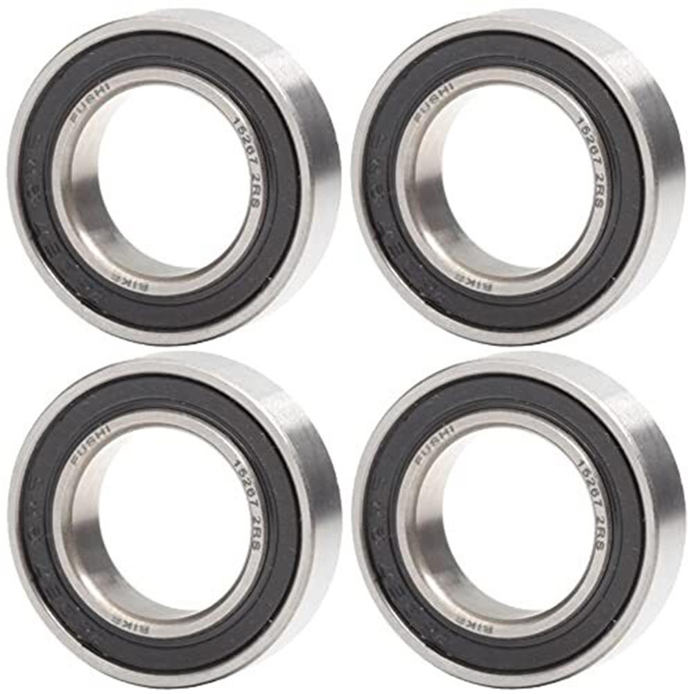 

15x26x7mm chromeplated steel ball bearings with rubber seal set of 4 rear wheel hub bearings ISO 492 compliant China Mainland