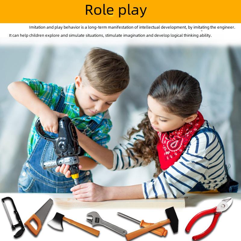 Kids' Pretend Play Tool Set - DIY Toy Screwdriver & Hammer