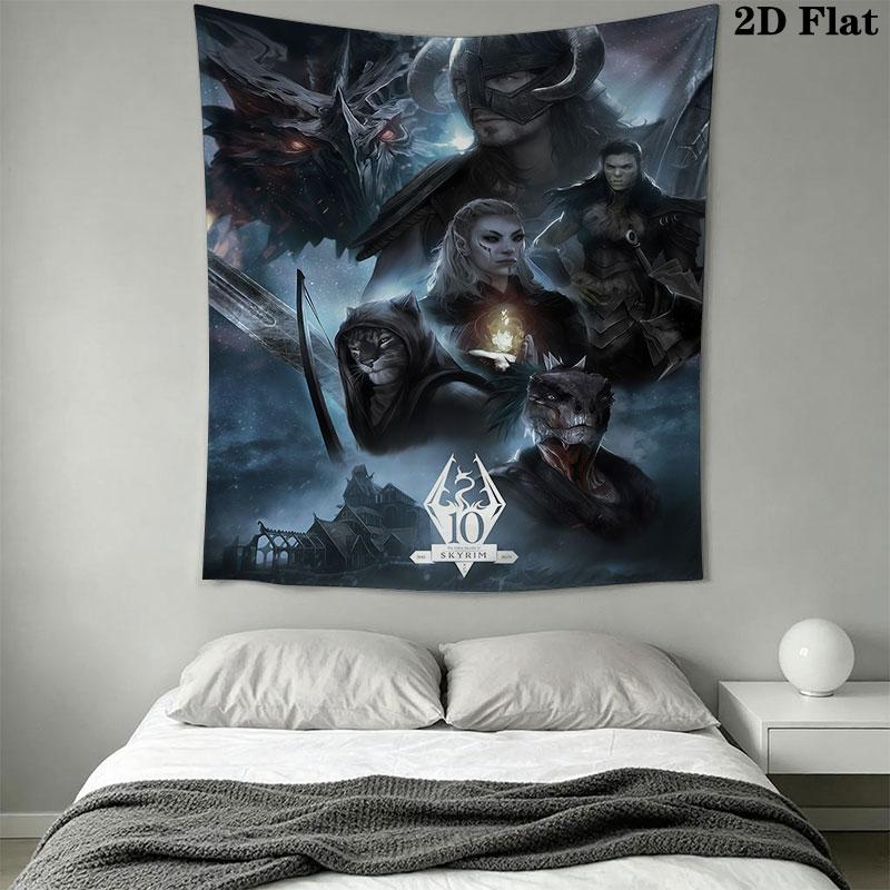 2K Games Wall Hanging Printed Fabric Blanket Decorative Tapestries for Bedroom Living Room Home Decor
