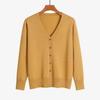 Sweater Women Long Sleeve Knitted Button Color Cardigan