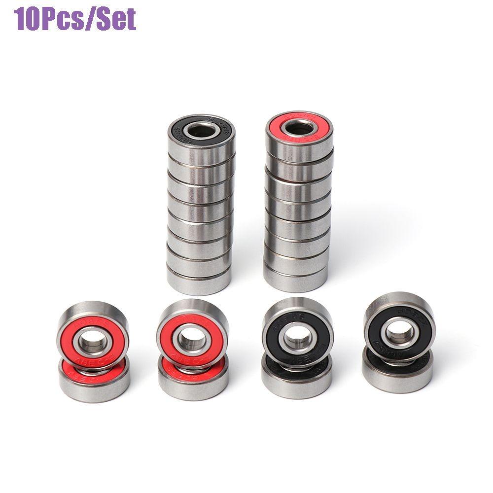 High Quality 10Pcs/set New Corrosion Resistance Scooter Skates Wear Resistance Toy Accessories Deep Groove 608rs Ball Bearings