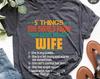 Funny Husband Shirt, Funny Gift For Husband, 5 Things About My Wife T-Shirt, Best Husband Shirt, Sarcastic Husband Tee ZW