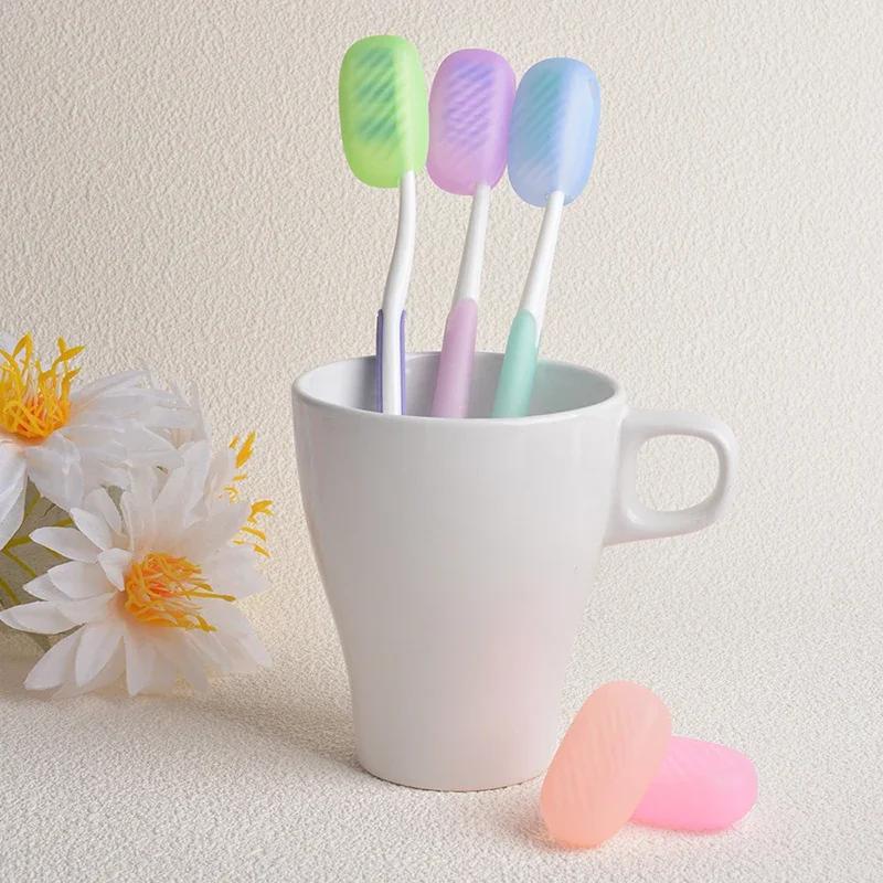 1pc Silicone Toothbrush Head Covers Portable Toothbrush Cover Case Travel Hiking Camping Toothbrush Box Brush Cap Case Support