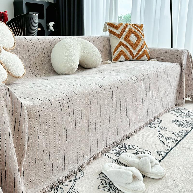 

Manga Chenille Диванное полотенце Простой Современный Чехол для подушки Одеяло Four Seasons All-inclusive Универсальный Чехол 110*110cm