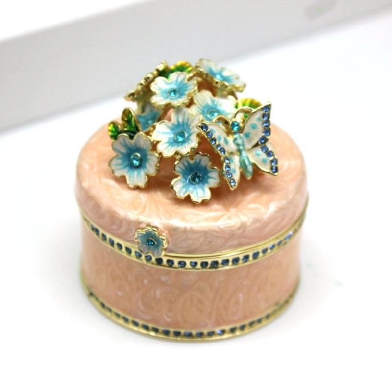 Butterfly and Flower Jewelry Storage Box Multifunctional Organizer for Earrings Bracelets Necklaces Accessories Holder