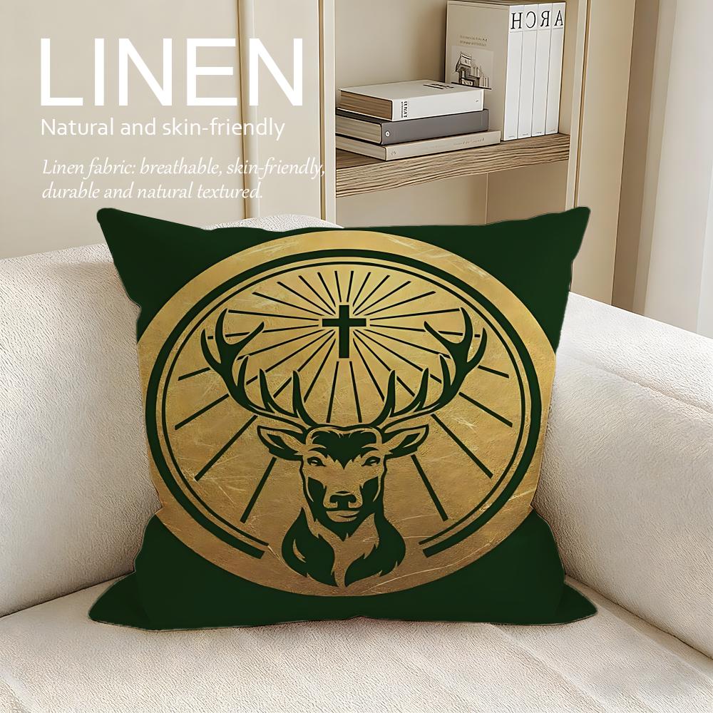 Brand Jagermeister Cushion Cover Pillowcase Set Pcs X X Breathable Washable Sofa Cushion Cover
