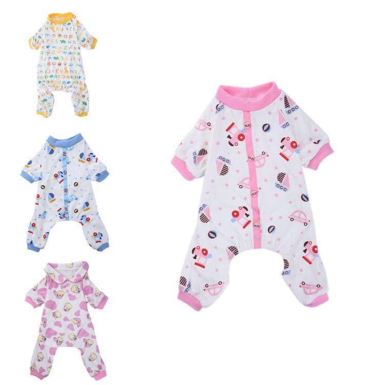Pijamas de Qualidade Premium Para Petit Chien e Chiot com Material de Algodão Aconchegante