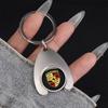 Fashion Zinc Alloy Car Logo Keychain Keyring For Porsche Panamera Cayenne Taycan 911 718 Macan Carrera-GT 928 968 Accessories