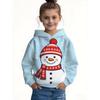 Kids Clothes Funny Christmas Hoodies Santa Claus Reindeer Long Sleeve Thin Sweatshirt for Boys Girls 3-10Y Xmas Gifts for Child
