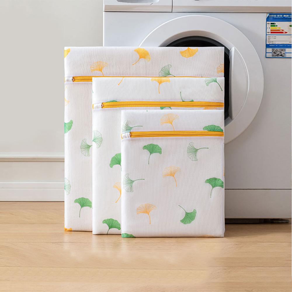 3pcs Laundry Bags for Washing Machines Embroidery Fine Mesh Underwear Organizer Protect Anti-deformation Portable Organizer Bag