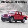 Schaal 1/32 Jeep Wrangler Gladiator pick-up truck, legering automodel gegoten metalen speelgoed terreinvoertuigen met geluid en licht collectie kindercadeau