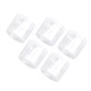 Powder Puff Storage Box Transparent Dustproof Portable Makeup Puff Container Case for Beads Tablets 5pcs