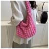 Pleated Cloud Bag: Elegant Shoulder & Crossbody Handbag in Macaron Colors