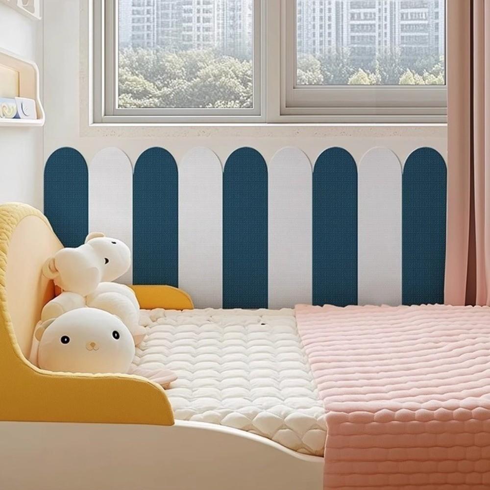 10 pieces/set Self-adhesive Anti-collision Wall Sticker Solid Color Soft Wall Mat  Kindergarten