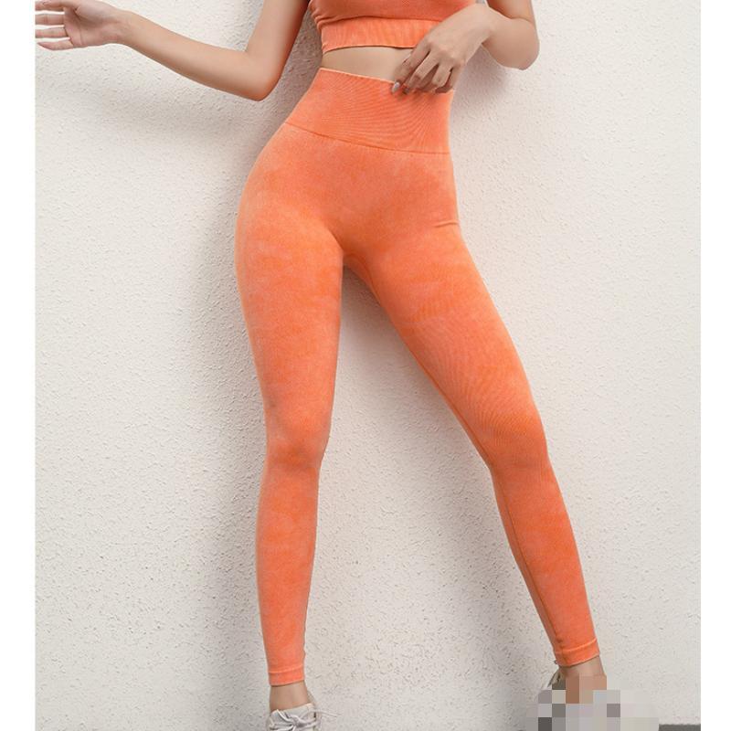Nahtlose Fitness Sport Casual Yogahose Damen Hohe Taille Elastisch Enganliegend Laufleggings Hose Damen Print Push Up Damen Yogaleggings 25595