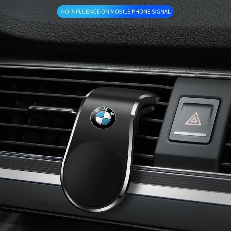 Car Magnetic L-shaped Car Dedicated GPS Phone Holder Emblem For BMW Performance F30 F10 E90 E46 X6 E60 E70 E36 X3 X5 X7 X2 E91