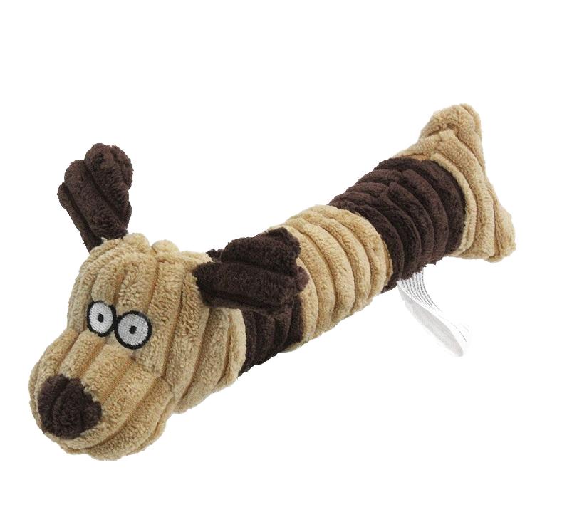 Luxury Eco-Friendly Dog Chew Toy Durable Indestructible Plush Rope Cotton Material Indoor Use Anxiety Relief Interactive коричневый