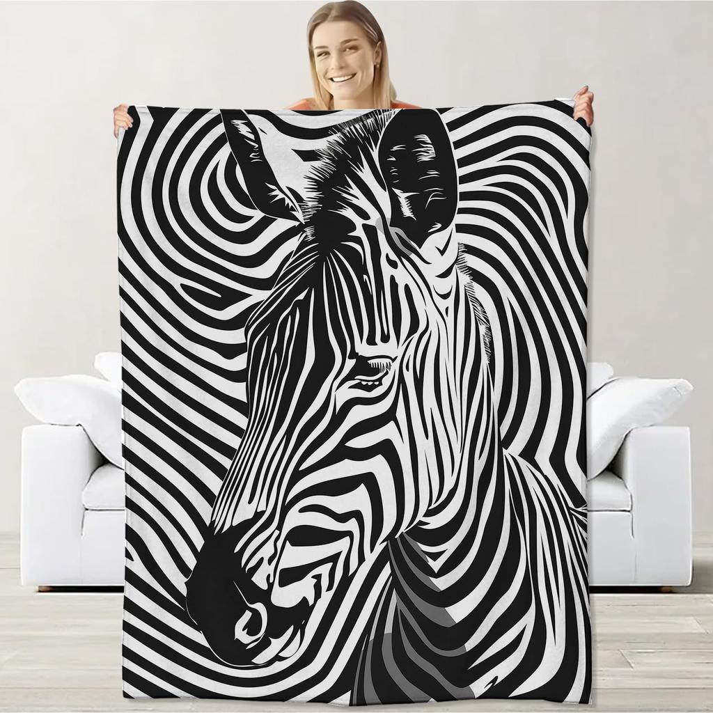 Close-up of Colorful Animals Digital-printed Polyester Bedroom Velvet Flannel Soft Sofa Cover Blanket Fleece Sofa Cover Blankets