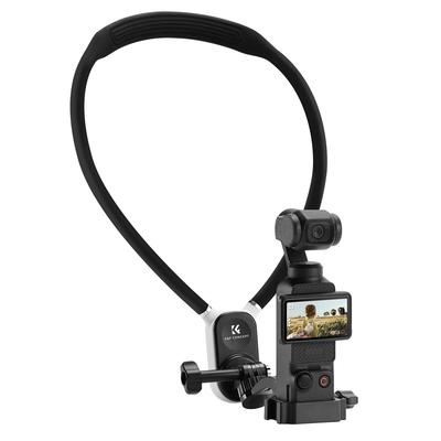 Support de cou pour caméra d'action compatible avec les accessoires de caméra d'action K&F Pocket3, GoPro, Caméra, Smartphone, Support, Réglable,