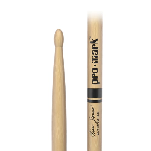 PROMARK Elvin Jones "Jazz" Hickory Wood Tip Drumsticks, Signature Series, TXJZW (406 X 13mm)