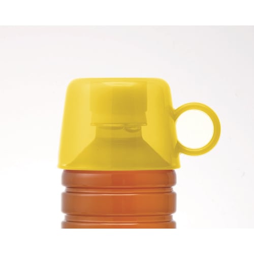 Skater Plastic Bottle Cap Cup, Lemon Yellow, CPB1
