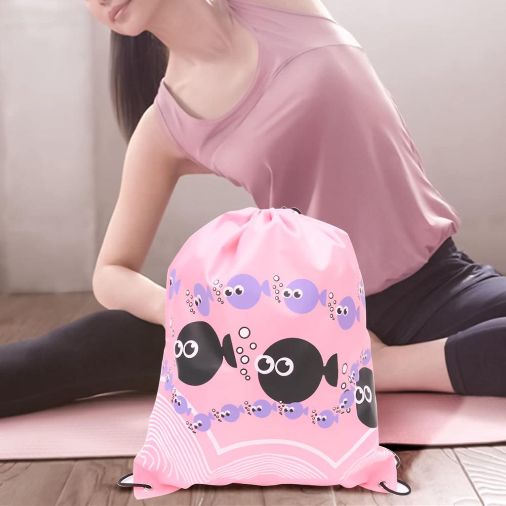 [LEISURE CLUB] Gym Sack Knapsack Drawstring Bag Waterproof Lightweight Folding