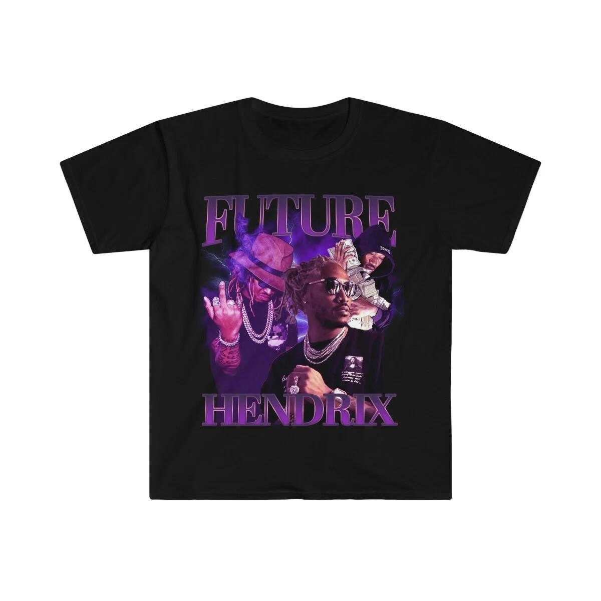 Adult Unisex Future Hendrix Rap Trap Fan Softstyle T-Shirt 3XL