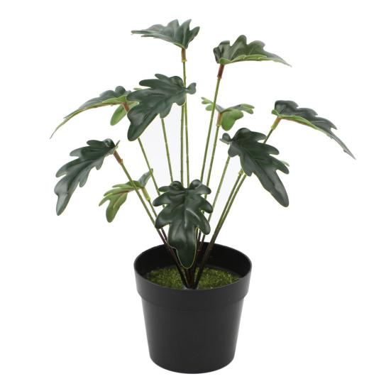 Faux Potted Plant Realistic Artificial Green Plant Long-lasting Potted Monstera Plant