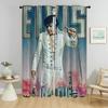 Elvies Window Curtain for Room 2 Panel Kitchen Curtains Partition Halloween Decoration Home Interior Curtains Shades Living