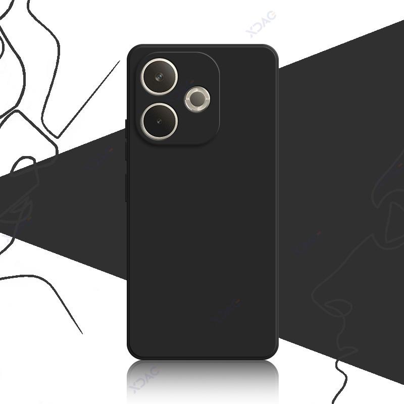 

Чехол для мобильного телефона 2025 года для OPPO A5 Pro 4G Energy 5G 6,67 дюйма, роскошный мягкий квадратный чехол из жидкого силикона OPPOA5Pro OPPO A5 Pro 5G чёрный