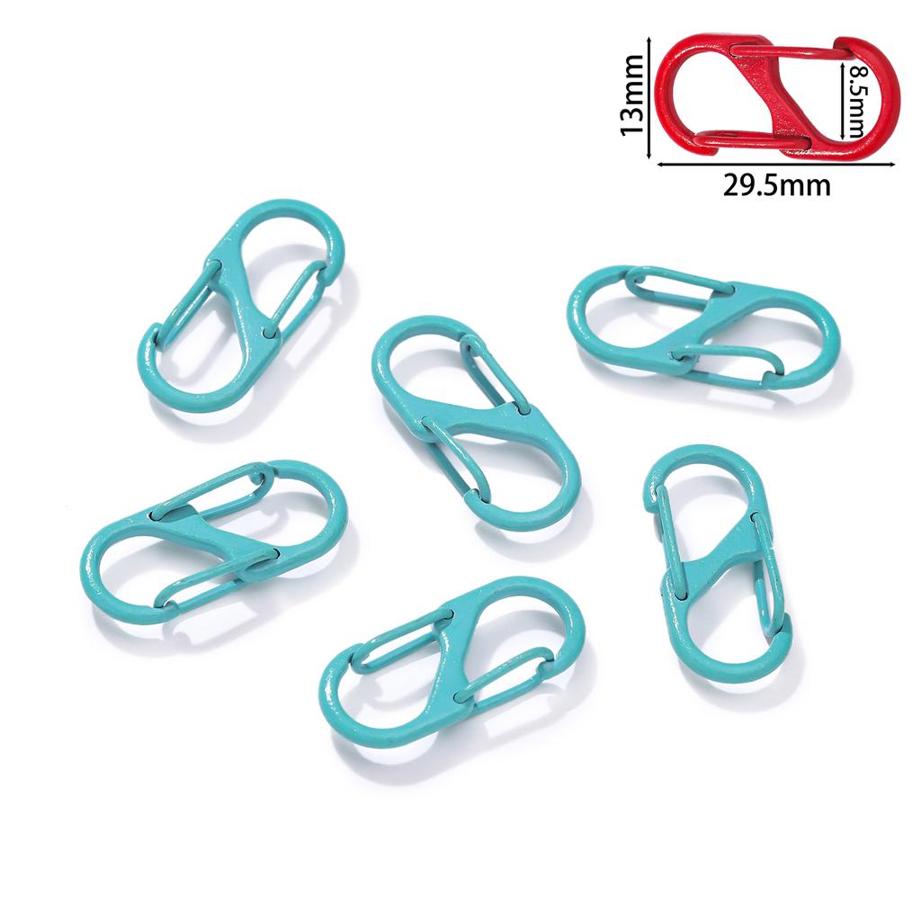 5Pcs/lot Colorful S Shape Spring Clasp End Clasps Hooks Chain Connectors For Bracelet Necklace DIY Jewelry Making Supplies