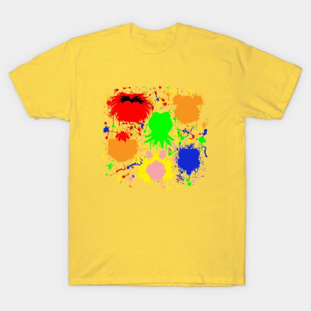 Unisex Fashion TShirt Muppet Splatter Print TShirt Plus Size S-5XL T-Shirt 100%Cotton Tops O Neck Short Sleeve Tees