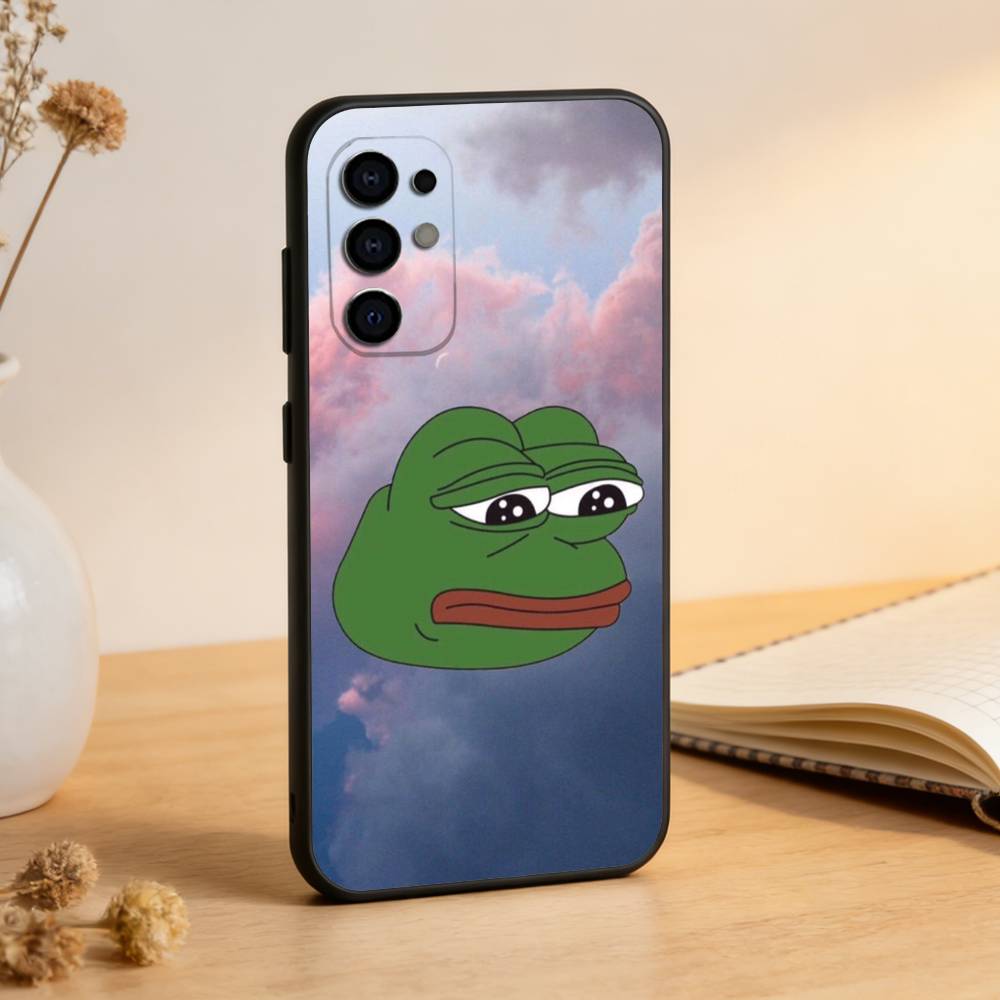 Funny The P-PEPE Frog Phone Case For Samsung S25,S24,S21,S22,S23,S30,Ultra,S20,Plus,Fe,Lite,Note,10,Black Cover