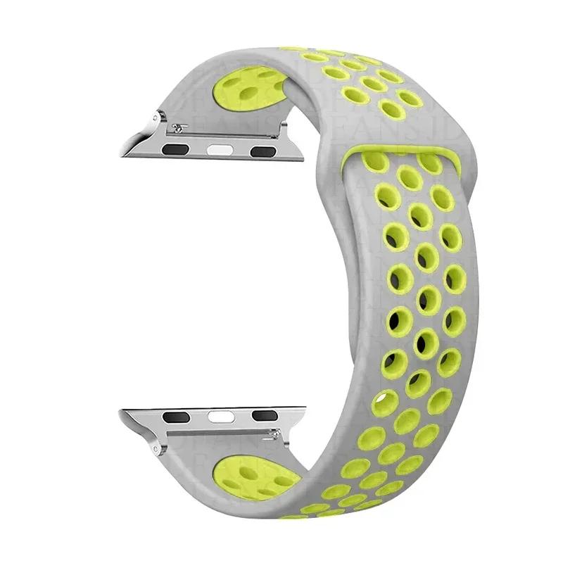 Sport Loop Strap für Apple Watch Band Ultra 2 49 mm 44 mm 40 mm 41 mm 45 mm 42 mm 38 mm Silikonarmband iWatch Serie 9-8-7 6 5 4 SE