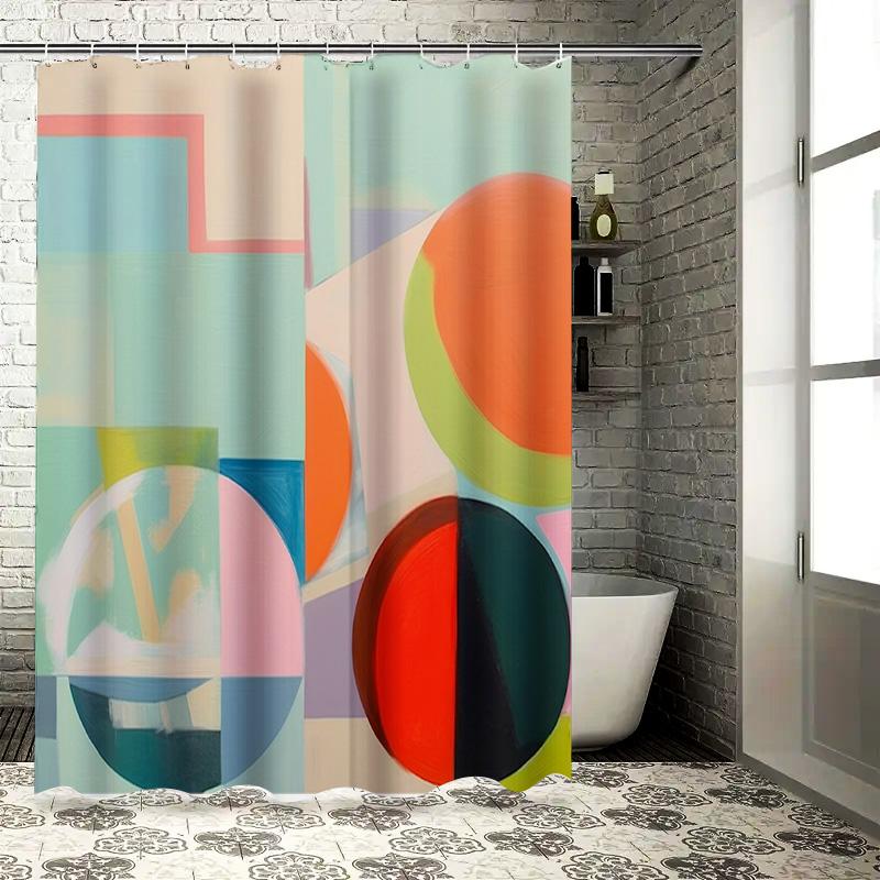 

Colorful Modern Bathroom Shower Curtain Waterproof Decor for Home Decorations Various Sizes Available 90x180cm