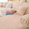 Plush Sofa Cushion Winter Style Simple Modern Non-slip Seat Cushion Back Cover Winter Thickened Sofa Cover Cover Universal