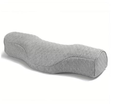 

Orthopedic Neck Pillow: Superior Cervical Support Soft Memory Foam, Breathable Washable, Ideal for Every Sleeper светло-серый