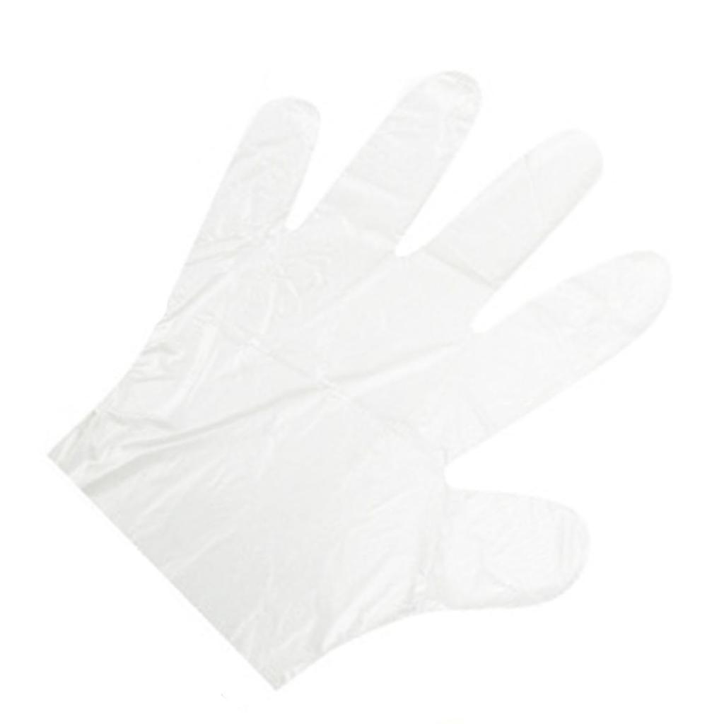 100pcs Plastic Disposable Gloves Transparent Food Handling Gloves for Bulk Food Kitchen Cooking