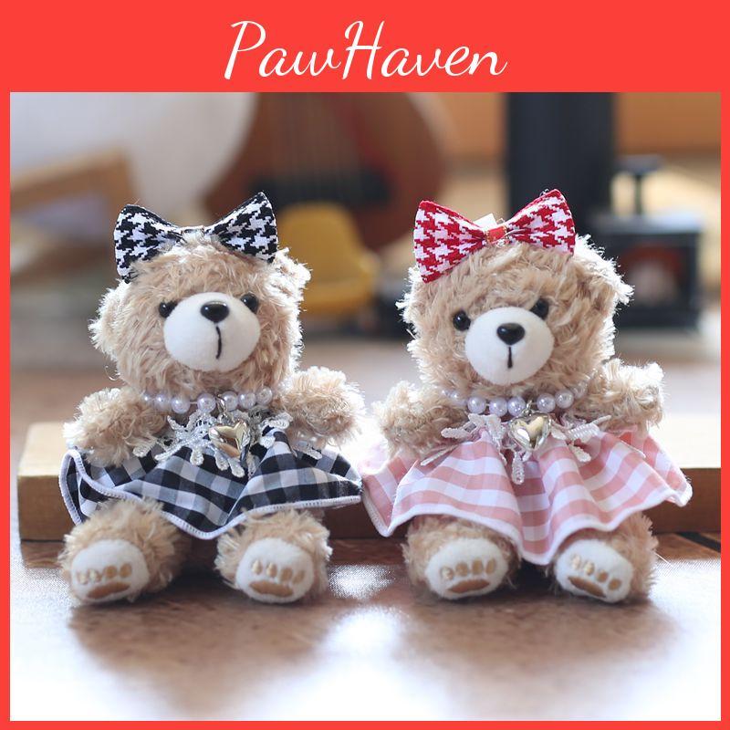 Shelliemay Bear Plush Pendant With Pp Cotton Soft Material Bear Keychain Gift
